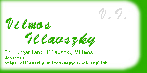 vilmos illavszky business card